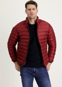 Resim Koyu Bordo Kapitone Spor Mont 