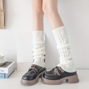 Resim Sonbahar ve Kış Moda Sıcak Kablo Çoraplar 
