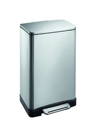 Resim Peimanova E-Cube Paslanmaz Çelik Pedallı Çöp Kovası 12 Litre İnox Mat 