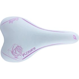 Resim Hsgl Bisiklet Sele Flower Beyaz Pembe Çocuk Sele Ddk Sle 242 