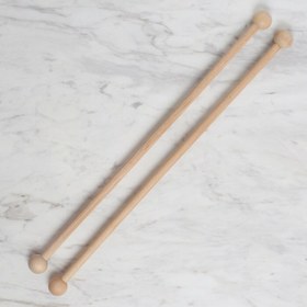 Resim Loren 25 cm 1 Çift Ahşap Çubuk Başlıklı 
