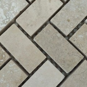 Resim Traverten Zebra 2,5x5 Mozaik - Outlet 