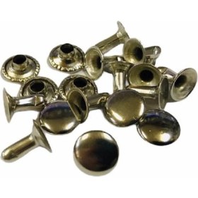 Resim SRTfootcare Perçin, Rivet, Toruk 33,5 No 2000 Adet (Leathercraft, Deri Hobi) Nikel 