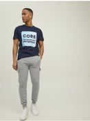Resim Jack&jones Kago Cepli Açık Gri Melanj Erkek Eşofman Altı 12212170 001 