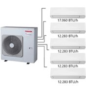 Resim Toshiba 5m Multi Split Klima 12.000 12.000 12.000 12.000 17.000 Btu/h 