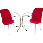 Resim Beymobilya Buket Yuvarlak Cam - Saray Fiskos Seti 