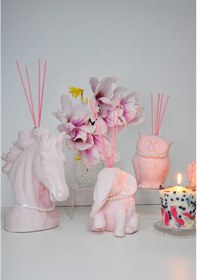 Resim Missi İnci Kolyeli Baykuş Heykel İris Pudra Oda Kokusu 