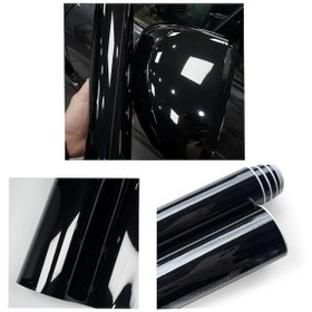 Resim Piano Black Siyah Hava Kanallı Koruma Jelatinli 50cm X 2 Metre 