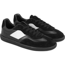 Resim Desa Kadın Siyah Deri Spor Ayakkabı 