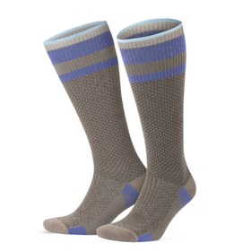 Resim Bambu Dikişsiz Diz Boyu 15-20 mm Hg Basınçlı Kompresyon Çorap 3596 - Kahverengi / 43-46 