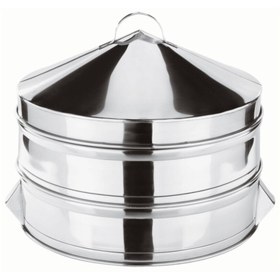 Resim dinckitchen Paslanmaz Buharlı Pişirici Set 3 Parça 