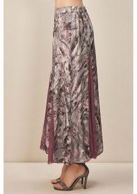 Resim Kloş Gri Desenli Etek Gri 