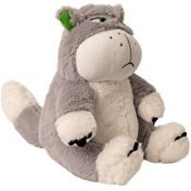 Resim Asabi Kedi Peluş 25 Cm Gri 