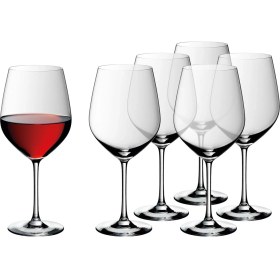 Resim Renklimestore Easyplus Burgundy 6'lı Şarap Kadehi - 3201001637 