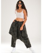 Resim Poker Desenli Avangard Şalvar Pantolon Coc1136 Desenli 