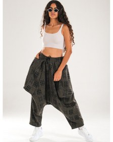 Resim Poker Desenli Avangard Şalvar Pantolon Coc1136 Desenli 