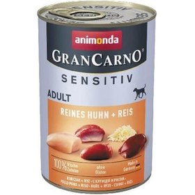 Resim Animonda Gran Carno Sensitiv Tavuklu Pirinçli Konserve Köpek Maması 400 G 