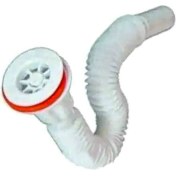 Resim Körüklü Sifon Uzun Plastik Vidalı 