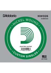 Resim D'addario Nw026 Elektro Ve Akustik Gitar Tek Tel 4 No 