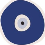 Resim TSC Nazar Boncuğu Yapıştırma Etiket Sticker Duvar 18CM Md3 