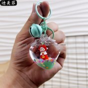 Resim Silver1 Gıoıo Yeni Sevimli Kedi Pençe Çapraz Giyinme Kurumi Bebek Araba Anahtarlık Büyük Kulak Köpek Çift Okul Çantası Hediye Anahtarlık Kolye (Yurt Dışından) 