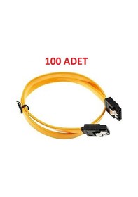Resim Navidata 50cm Kilitli Serial Ata Sata Data Kablo Klipsli 100 Adet 