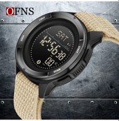 Resim Gaojunshop01 Ofns Khaki Erkek Spor Saati Adımsayar Pusula Alarm Kronometre Dayanıklı Nylon Kayış Diğer 