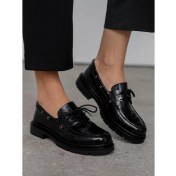 Resim Ece'nin Butiği Suvon Siyah Kroko Hakiki Deri Kadın Makosen 