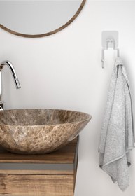 Resim Teknotel Yapışkanlı 2 Adet Kancalı Banyo Askısı Krom St236 