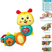 Resim VARDEM OYUNCAK Işıklı ve Müzikli Hareketli Parçalar Sarı Suratlı Tırtıl Bebek Piyanosu VR-855-142A - Sarı Suratlı 