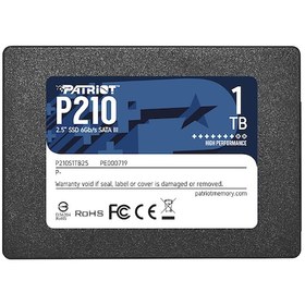 Resim PATRIOT 1TB P210 Sata 3.0 520-430MB/s 7mm 2.5 Flash SSD P210S1TB25 