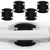 Resim Oto Aksesuarcım Dış Kapı Kolu Koruma Bandı Silikon 4 Parça Siyah 