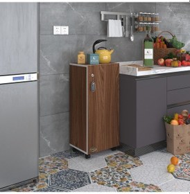 Resim Kenzlife mutfak dolabı zehra 088*030*032 cvz kilitli tekerlekli banyo evrak ofis kitaplık ayakkabılık kiler 