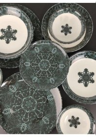 Resim Cooker Dijital Baskılı 24 Parça Porselen Yemek Takımı CKR4021 