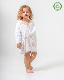 Resim Balinalı Bornoz Beyaz-bej Beyaz - Bej 