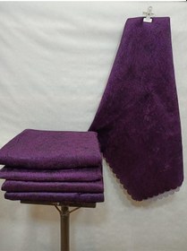 Resim Madame Blue Süngerli Koltuk Çekyat Örtüsü Damar Desenli 