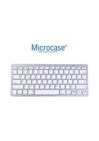Resim Microcase Bluetooth Kablosuz Mac Apple Uyumlu iPhone iPad Klavye -Al2733 Beyaz 
