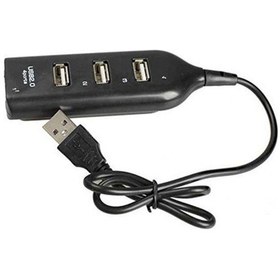 Resim Gerçek Usb 2.0 Çoğaltıcı 4 Port Çoklayıcı Hub 5070A Dişi Çoklama Siyah 