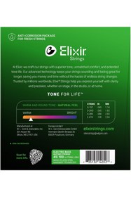 Resim BRF TrendySell Elixir 14052 Nanoweb Light 4 Telli Bas Gitar Teli (45-100) 