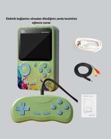 Resim Ceylan Adam 500 Oyunlu G5 Retro Mini Oyun Konsolu 3 İnç Ekran Ve Av Tv Desteği 