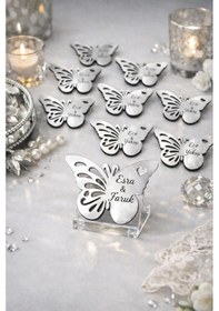 Resim Magnet Kişiye Özel Kelebek Temalı Şık Ve Modern No027 