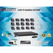 Resim 15'li 4 MP Ip Güvenlik Kamerası 