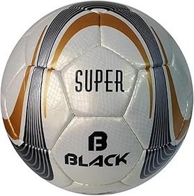 Resim Black Super El Dikişli Futbol Topu - 5 Numara 
