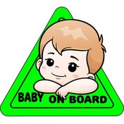 Resim UBGA GIFT Arabada Bebek Var Araç Sticker (15x15cm) 