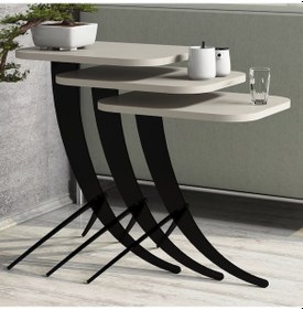 Resim Variant Pion Metal Ayaklı 3Lü Zigon Sehpa (322107055) 