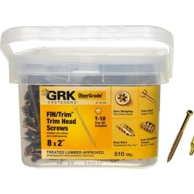 Resim Grk Bağlantı Elemanları 116728 Fın/ #8 x 2" Vidalar 510CT 