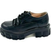 Resim Simba Hakiki Deri Oxford Kadın Ayakkabı Siyah 