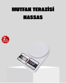Resim Lcd Ekranlı Hassas Dijital Mutfak Terazisi 5kg Kapasite, 1g Hassasiyet Renkli 