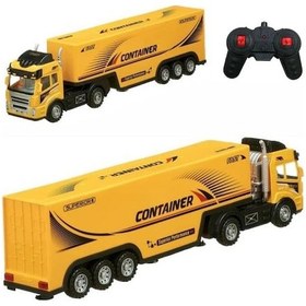 Resim Kumandalı Oyuncak Büyük Boy Işıklı Pilli 4 Fonksiyonlu Dorseli Tır 