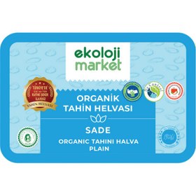 Resim EKOLOJİ MARKET Organik Tahin Helvası Sade 200g 